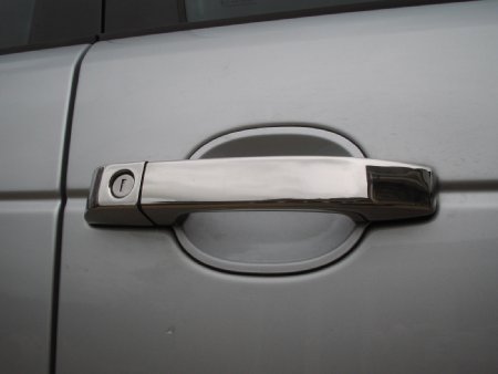 Door Handle Covers - Polished Stainless - Click Image to Close